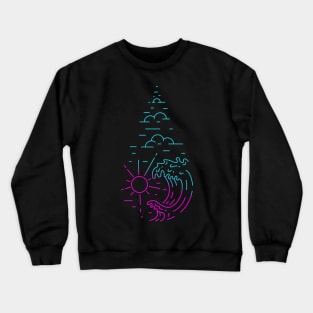 Summer Wave Crewneck Sweatshirt